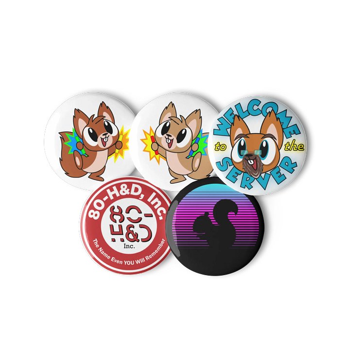Squirrel Station Button Set 1 product image (2)