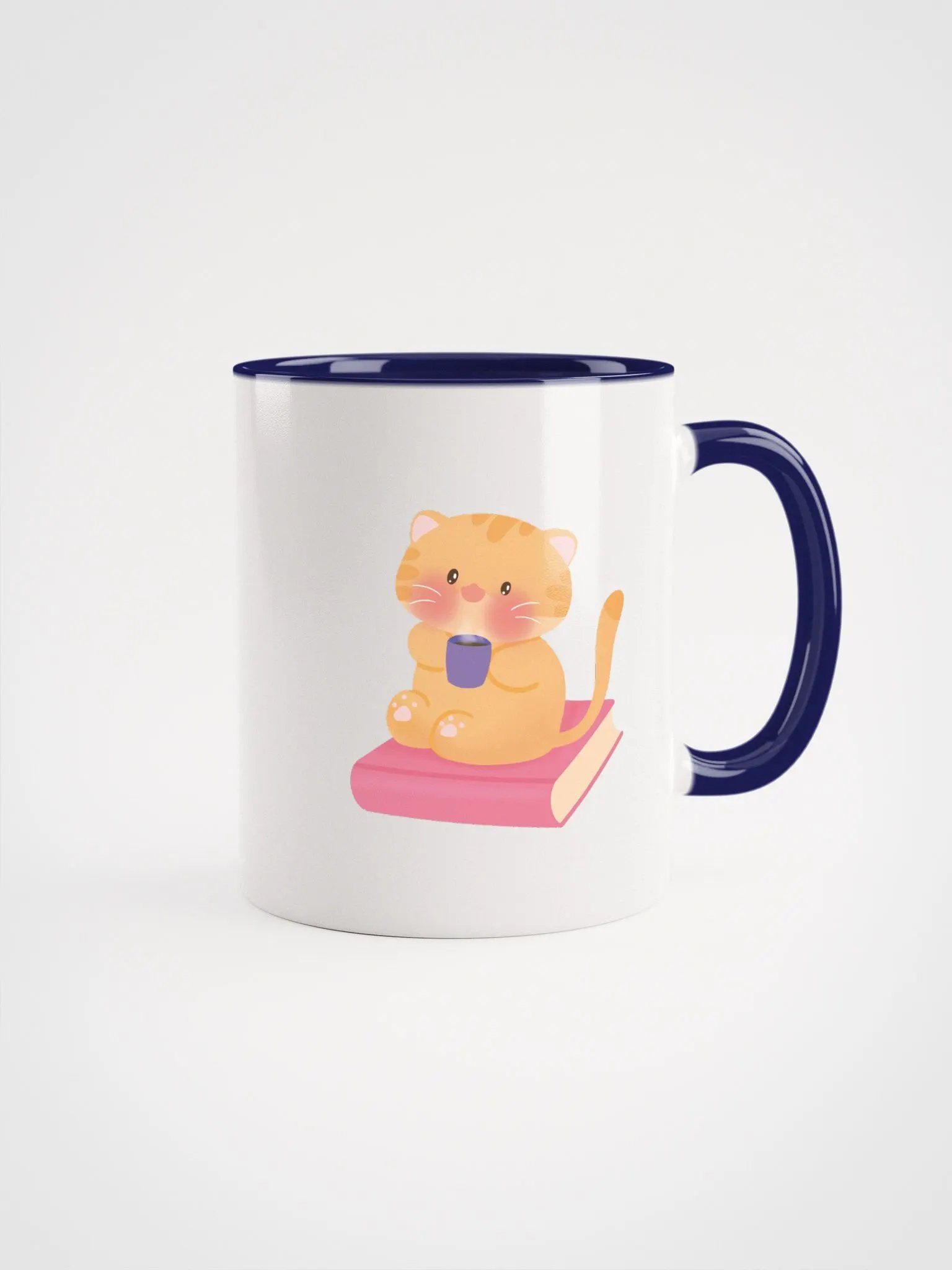Books, Coffee & Cat Ceramic Mug product image (1)