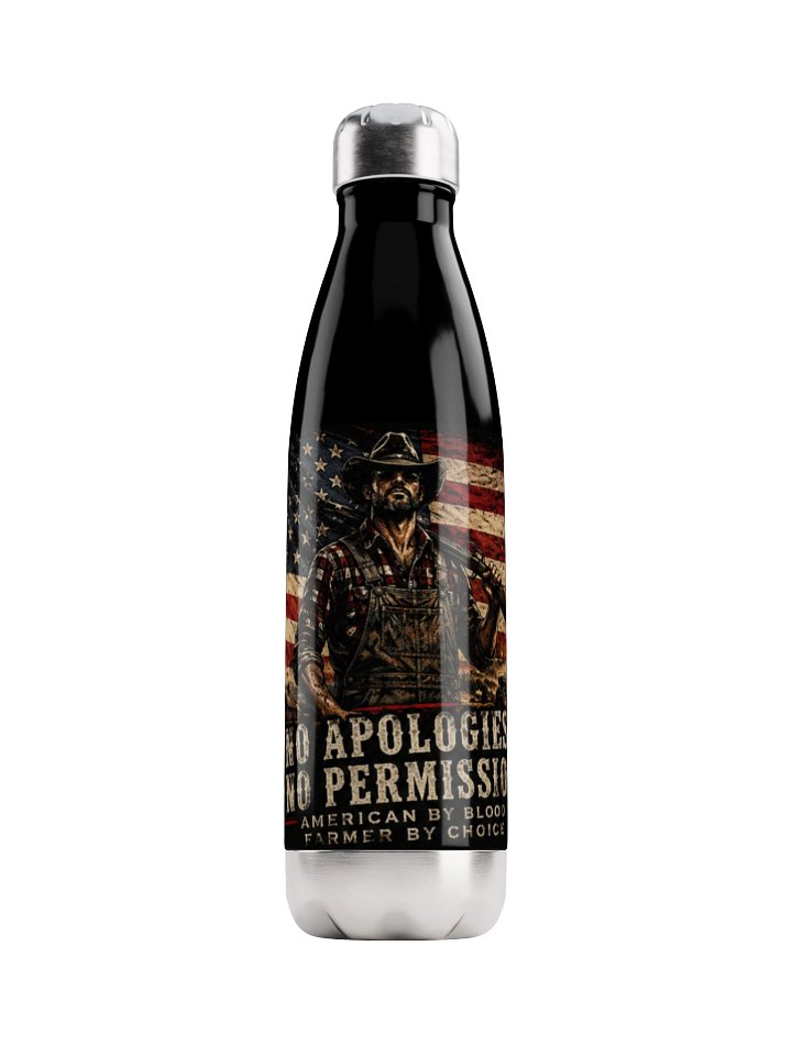 No Apologies - No Permission Statement Water Bottle product image (1)