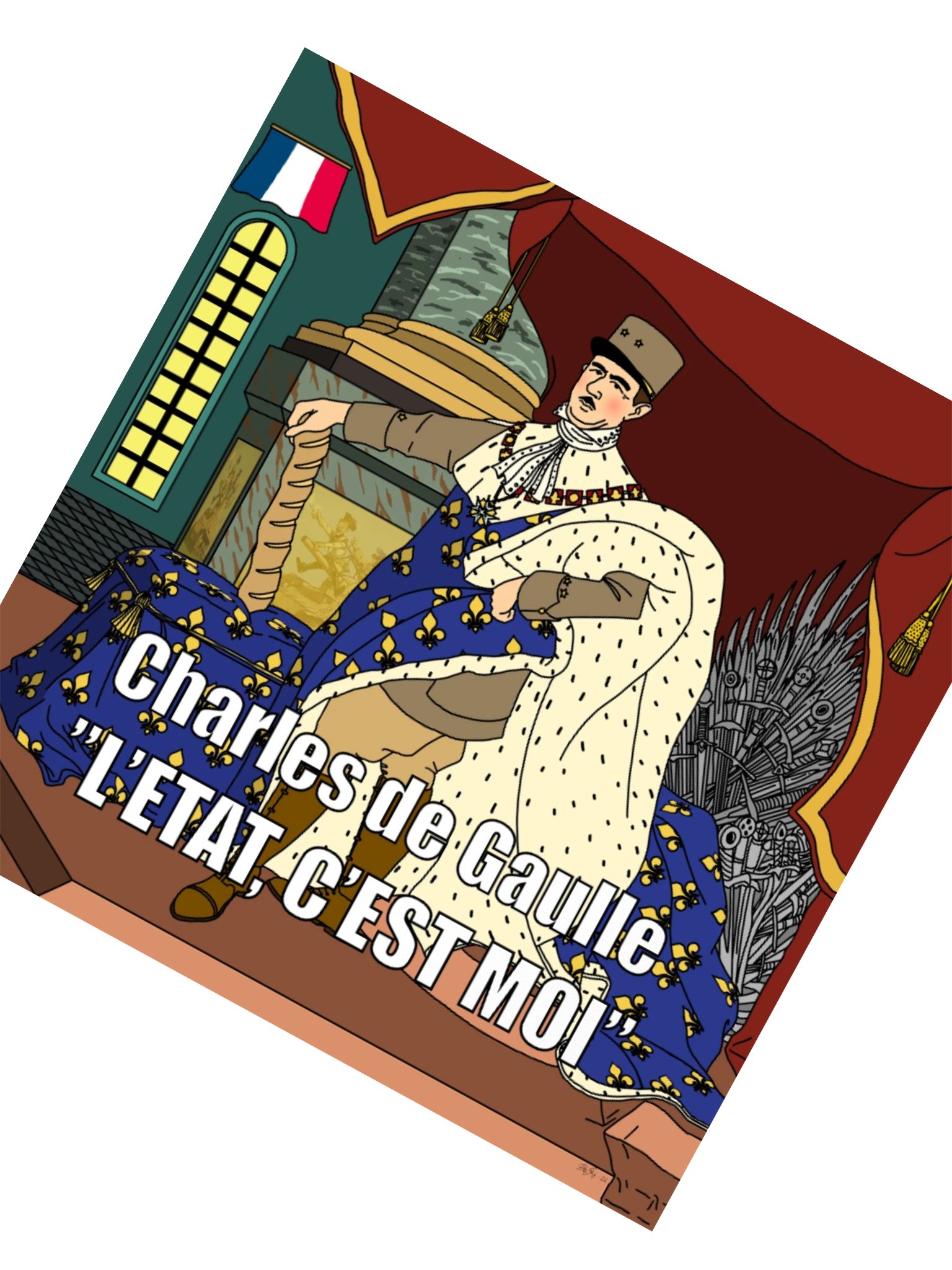 L'etat c'est moi - Charles De Gaulle (Sticker) product image (2)