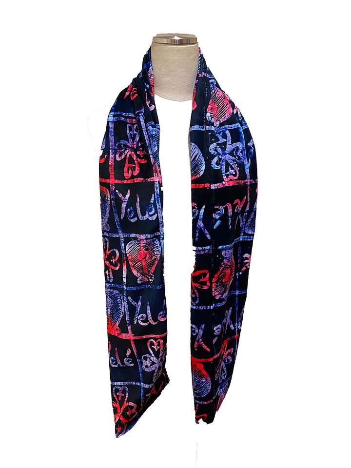 Luxury Minky Winter Scarf with Ghanaian Adinkra Symbols product image (2)