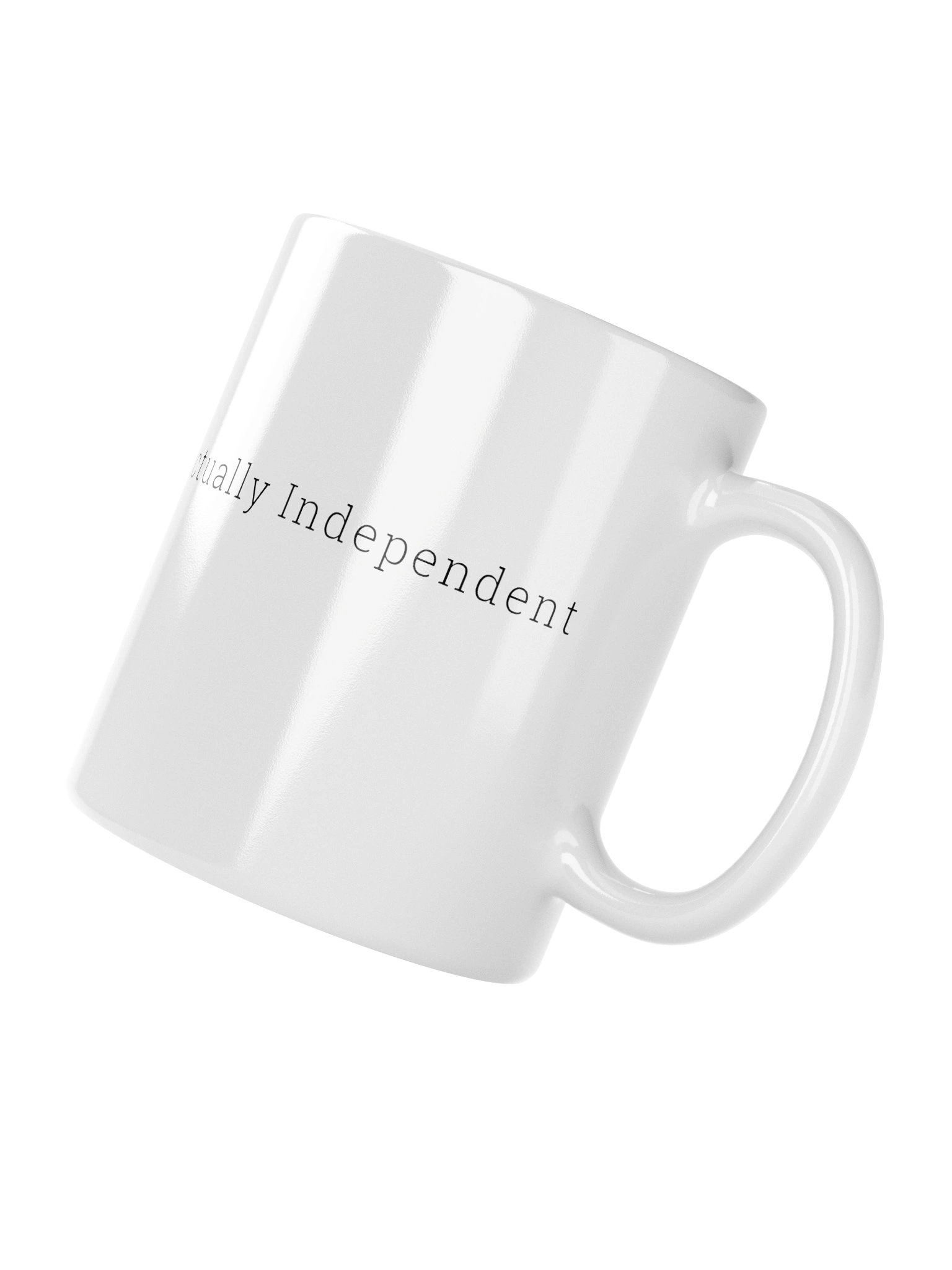 Actually Independent - White Mug (Right Handle) product image (4)