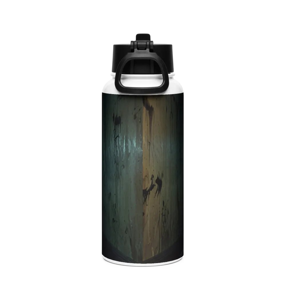 Creeper Metal Water Bottle with straw product image (2)