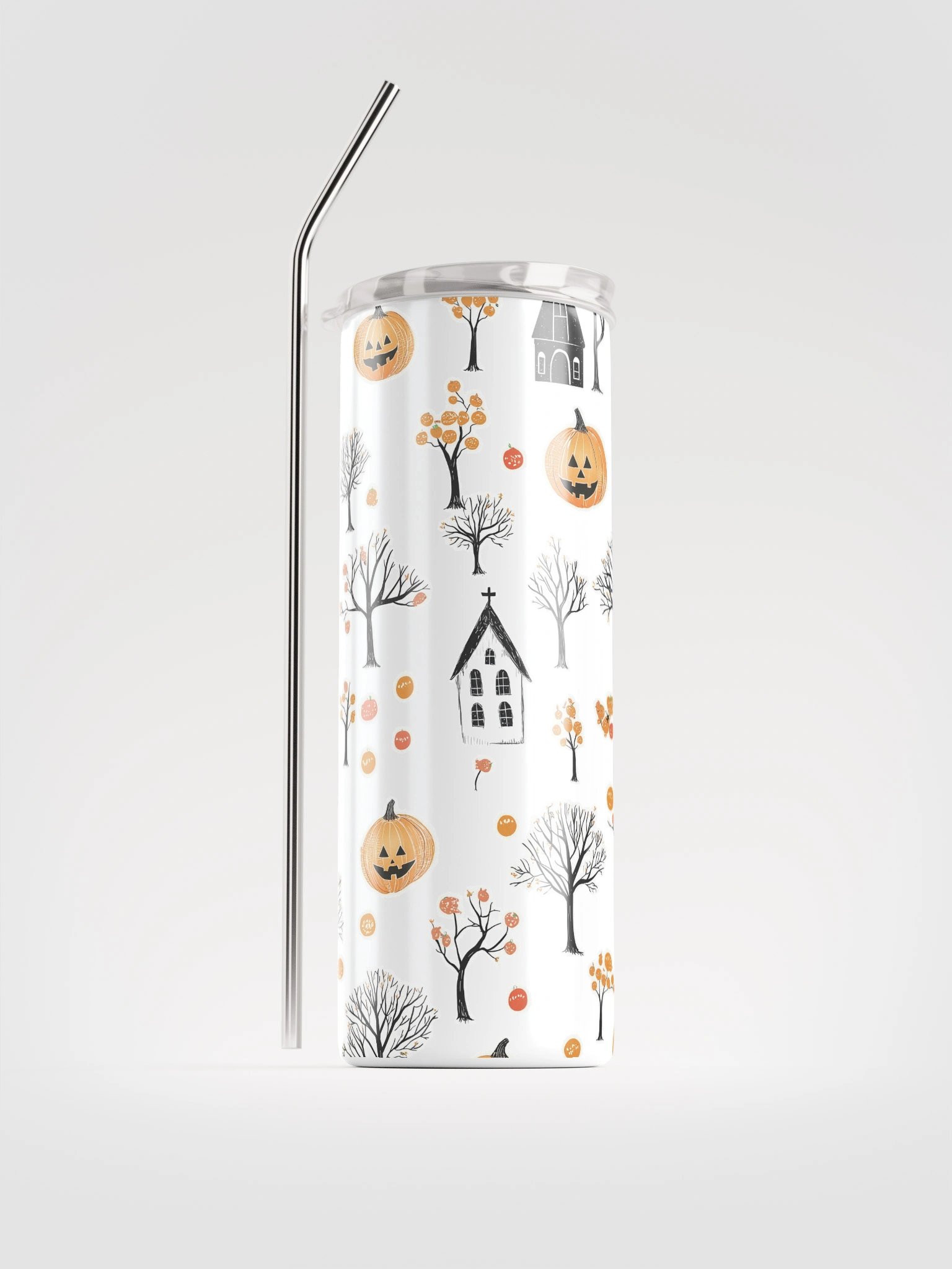 Paper Halloween Stainless Steel Tumbler product image (1)