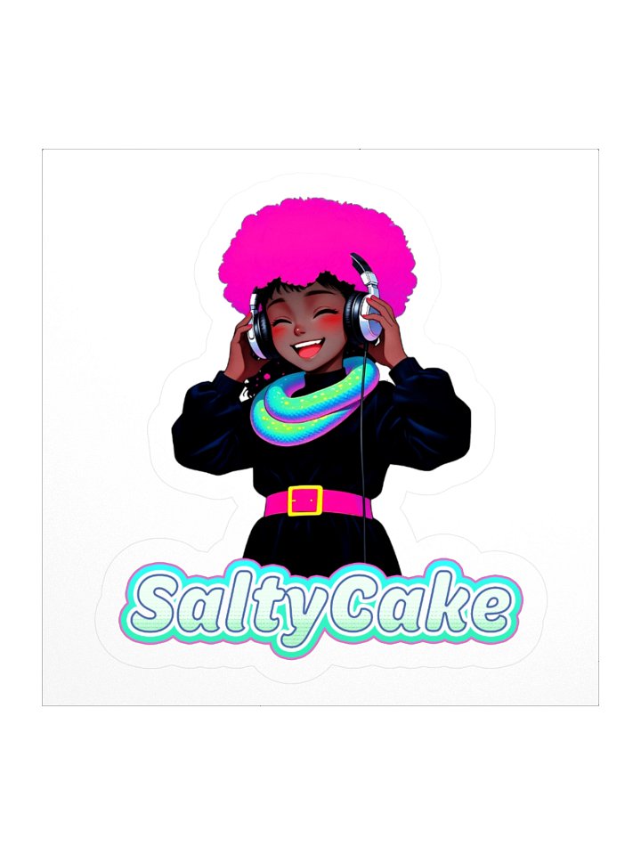 SALTYCAKE RADIO Kiss Cut Sticker product image (1)