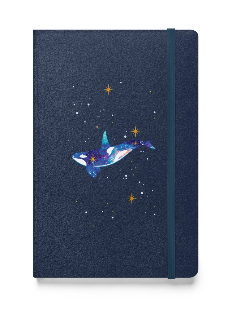 Galaxy Orca - Hardcover Notebook product image (1)