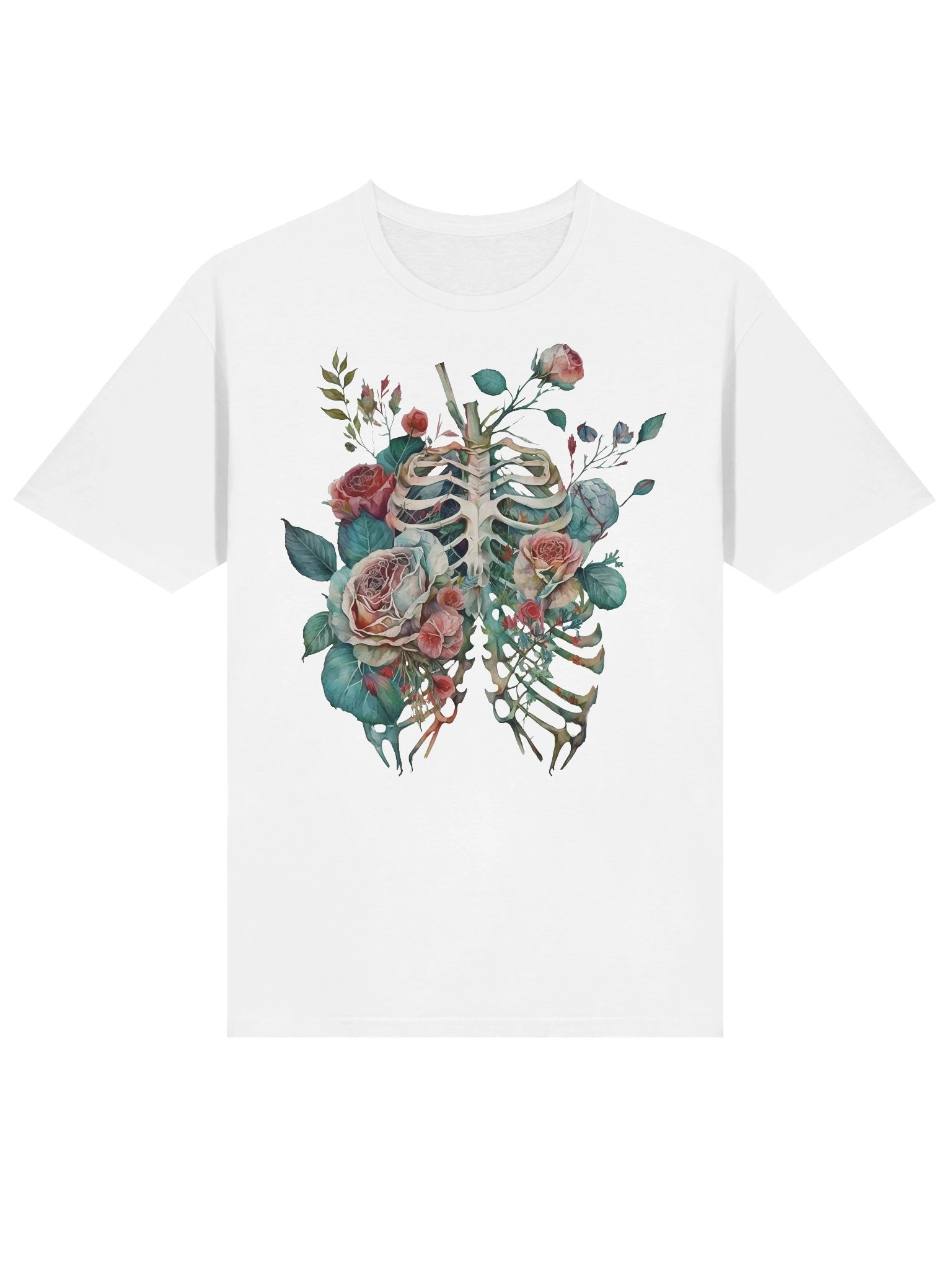 Botanical Anatomy Rose Ribcage Watercolor product image (2)