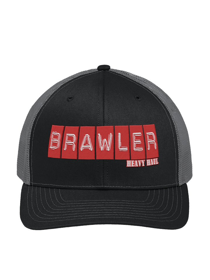 BRAWLER DYMO TEXT TRUCKER HAT product image (2)