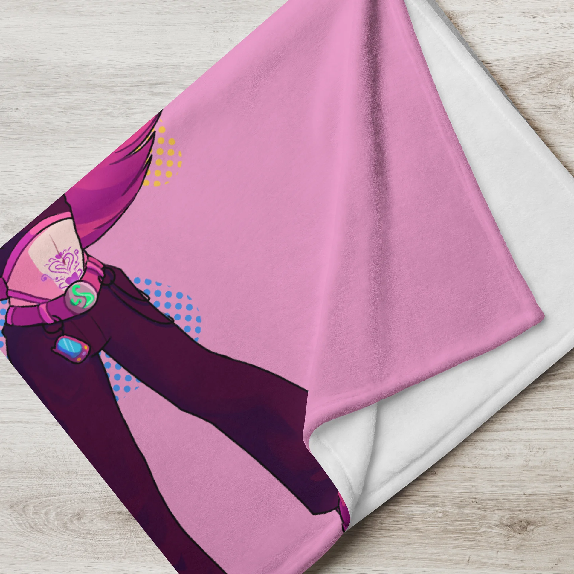 Punky Catcubus Throw Blanket product image (2)