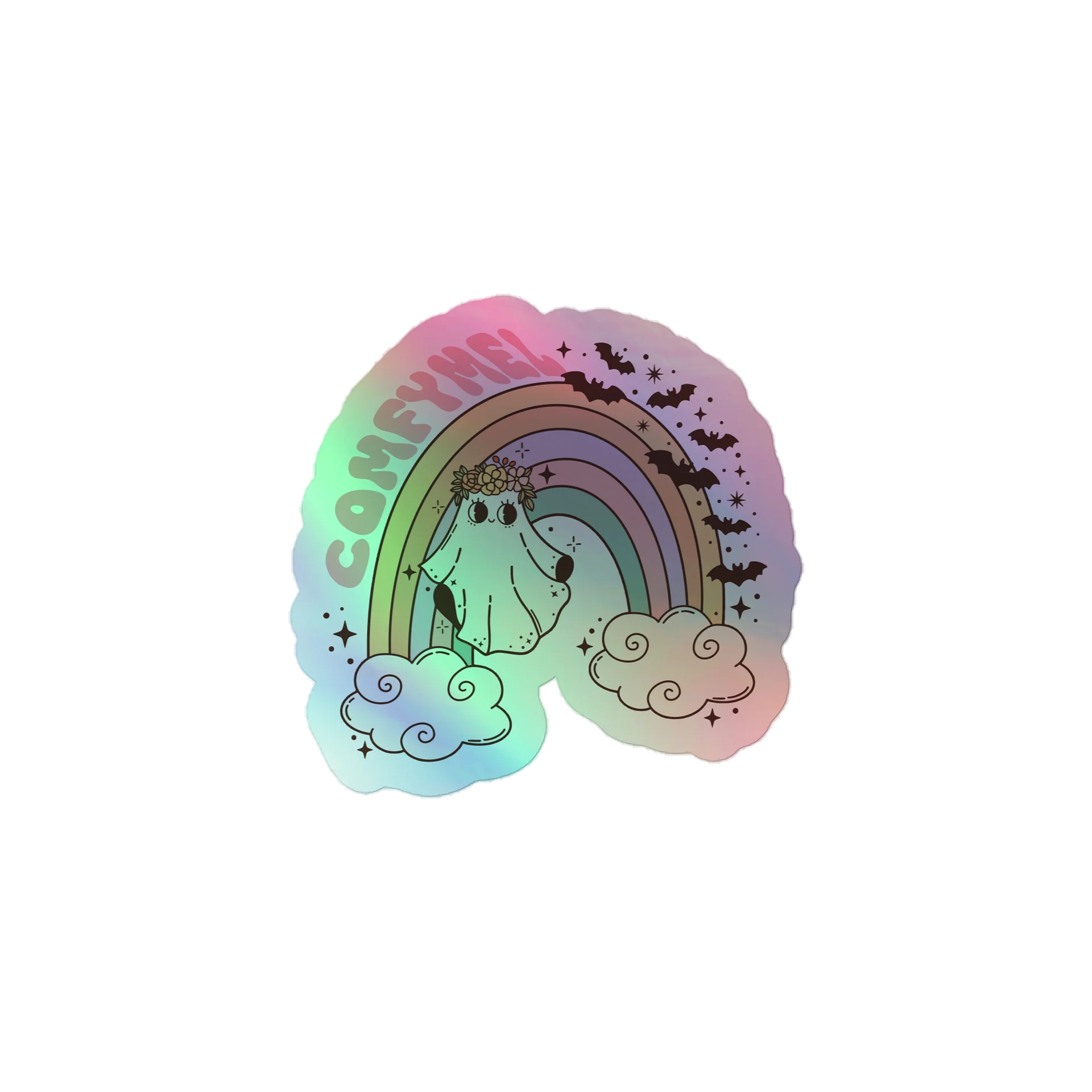 ghostiemel holo sticker product image (1)