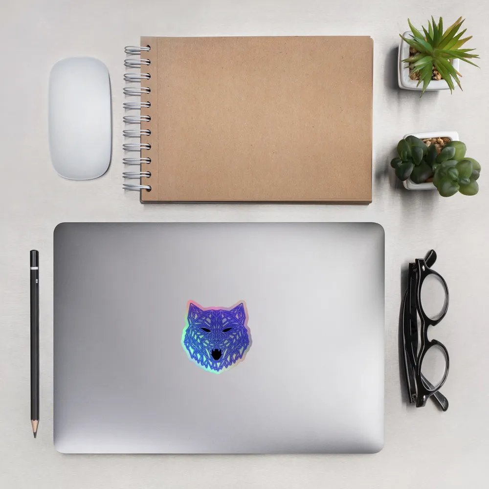 Neon Tiger Holographic Sticker product image (13)
