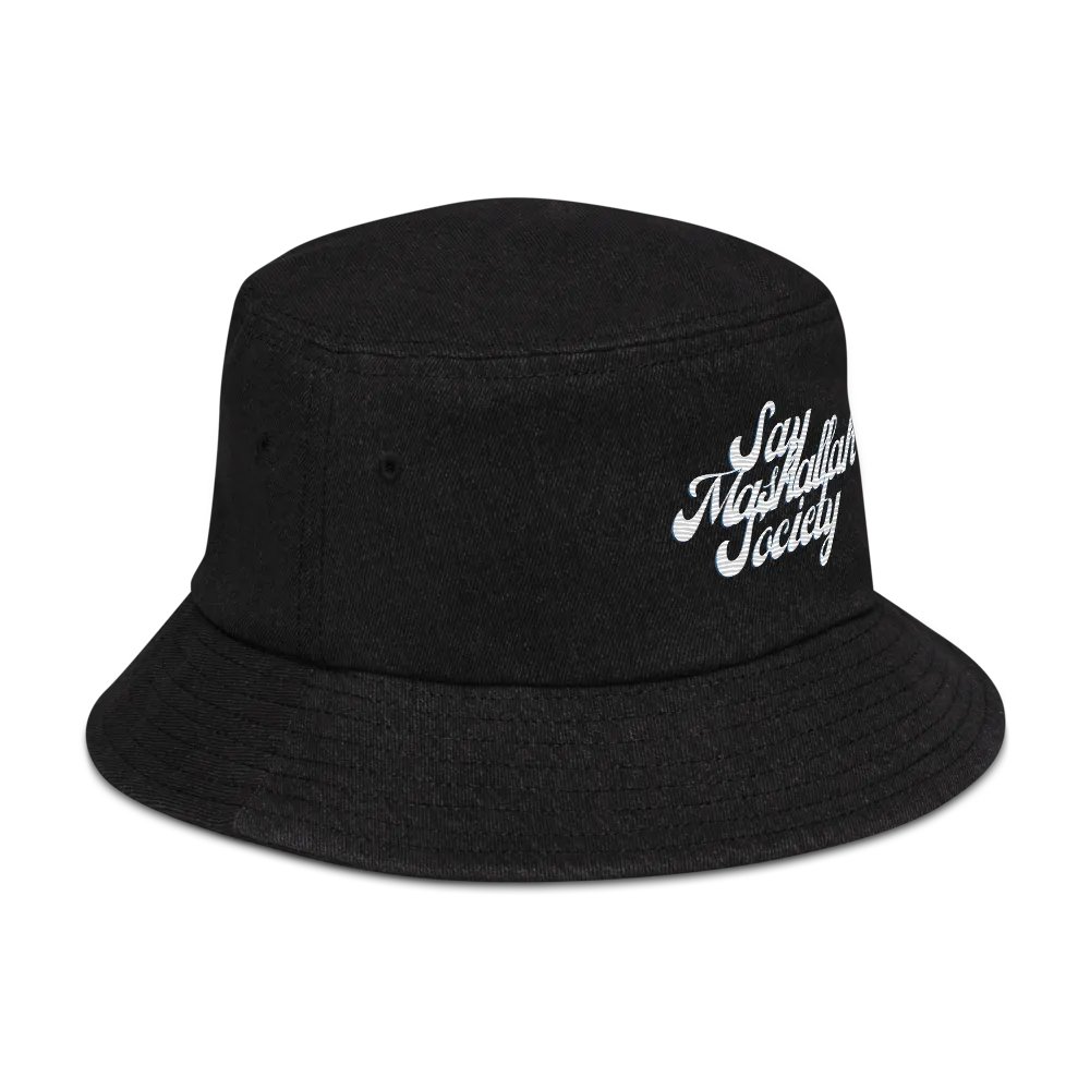 Say Mashallah Society Arab Bucket Hat Denim product image (4)