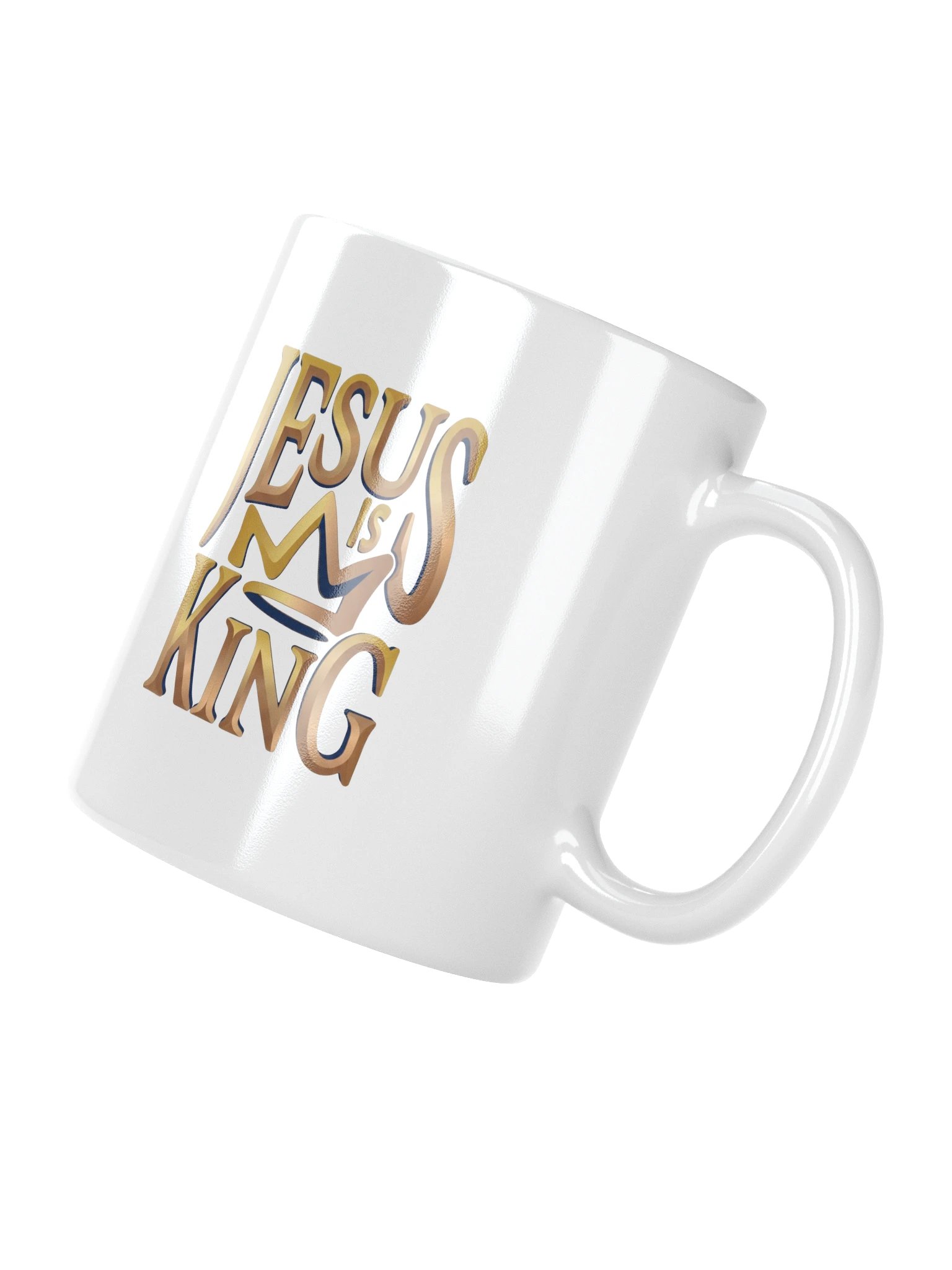 Jesus Is King Gold Crown Modern Fashion Graphic Tee product image (4)