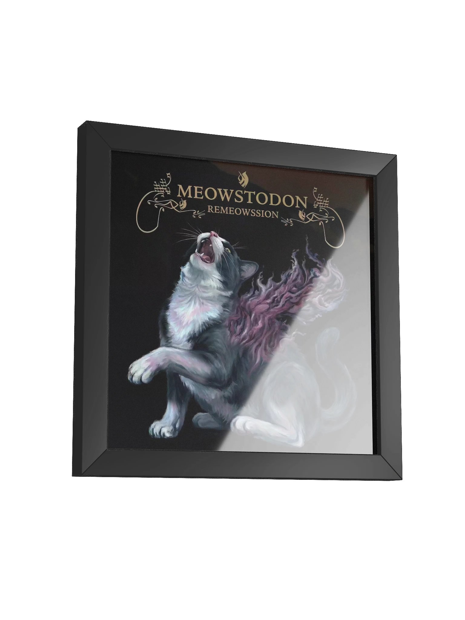 MEOWSTODON REMEOWSSION FRAMED POSTER product image (3)