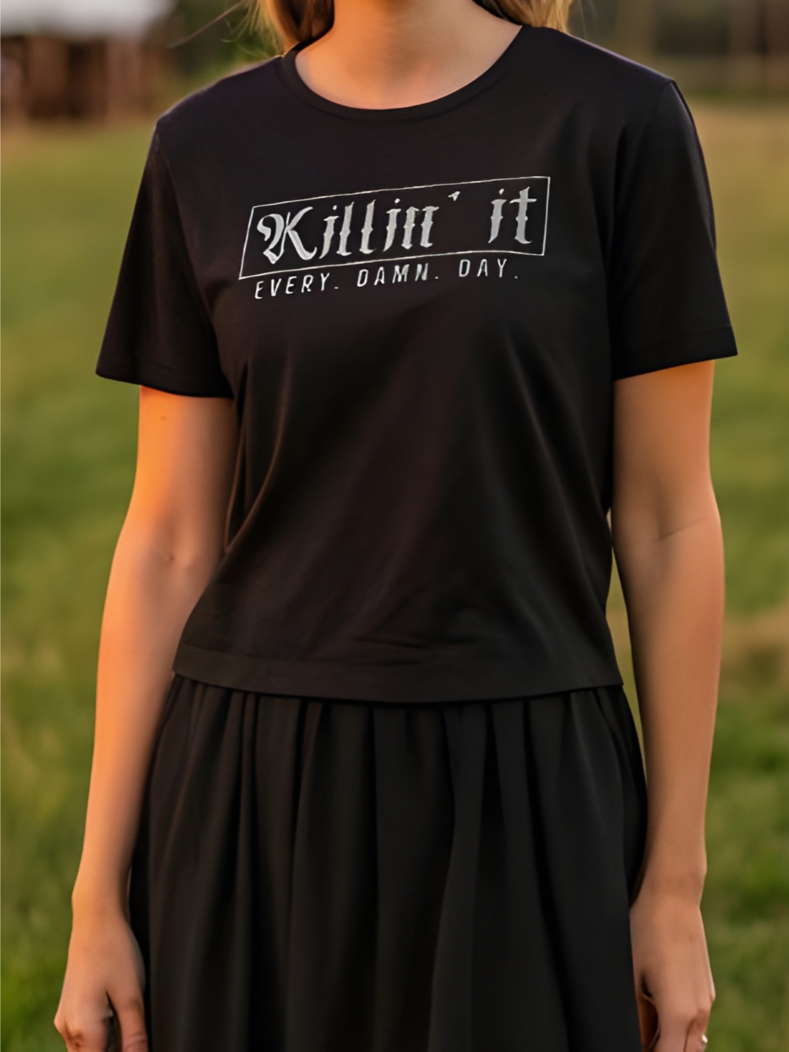 Killin It Every Damn Day - Women's Black T-Shirt product image (1)