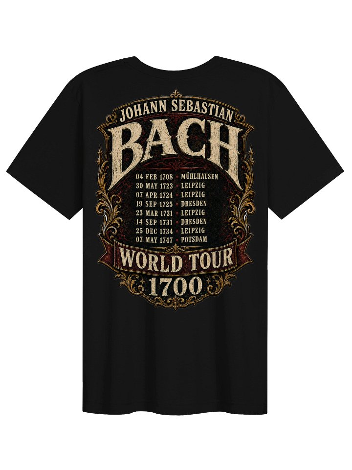Johann Sebastian Bach World Tour 1700 | T-Shirt product image (2)