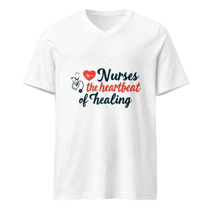 Heartbeat of Healing V-Neck Tee product image (1)