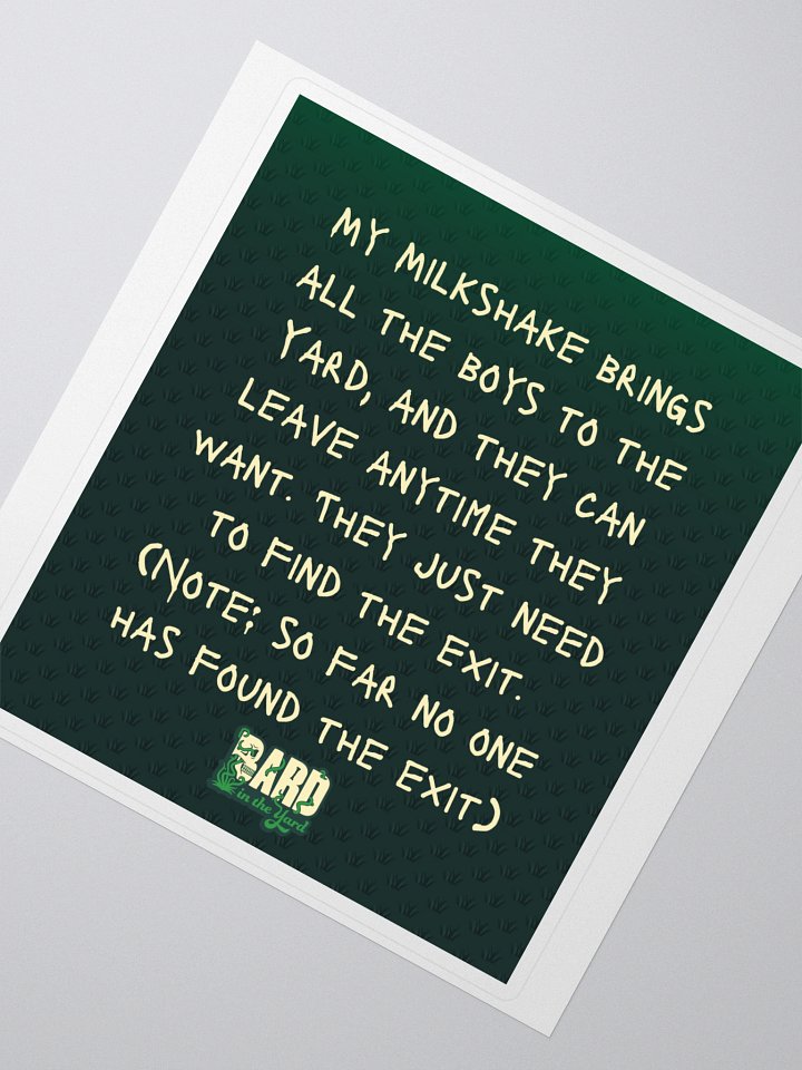 Milkshakes Sticker product image (2)