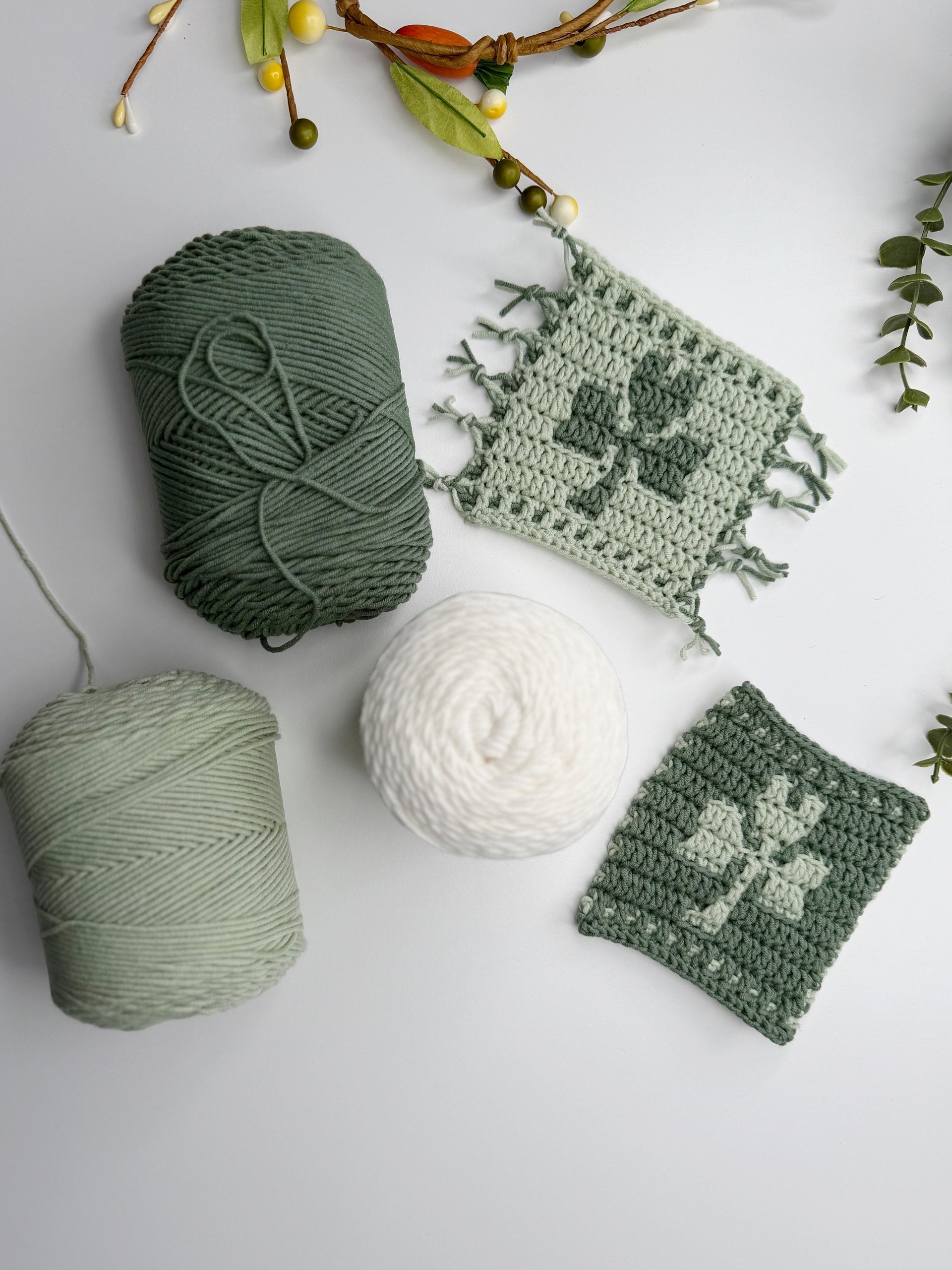 Shamrock Crochet Coaster Pattern product image (11)