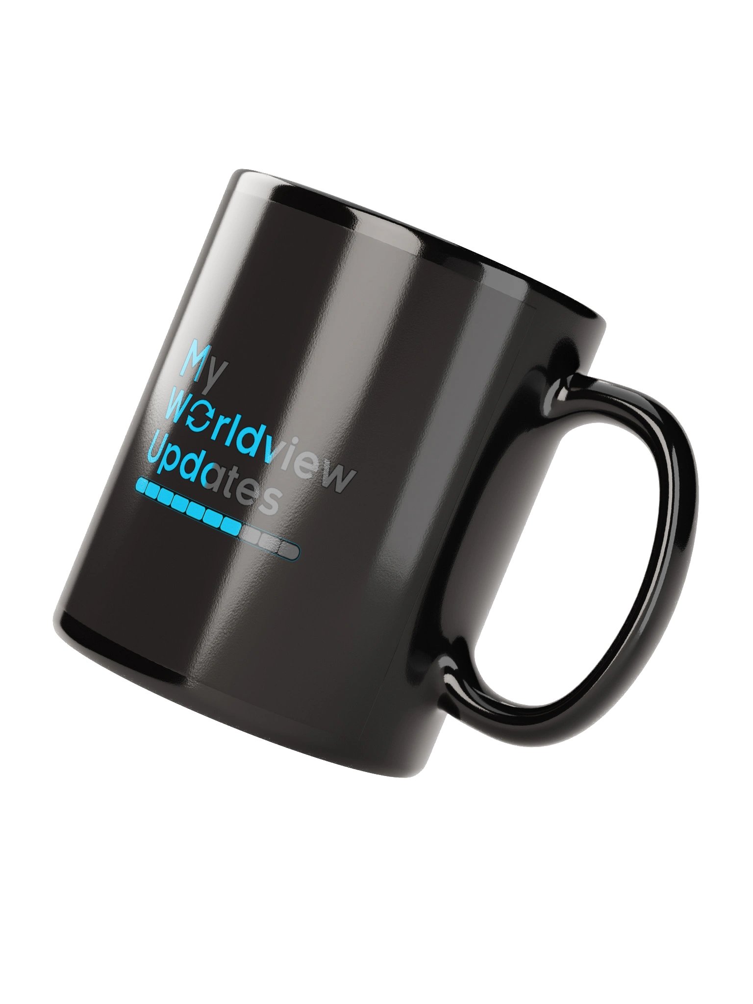 My Worldview Updates - Black Glossy Mug product image (4)