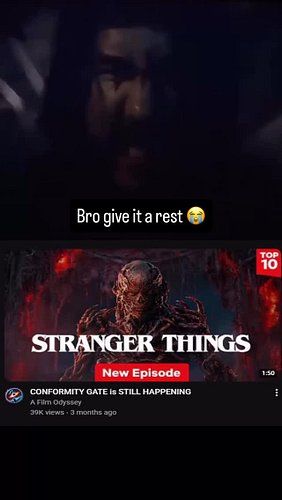 Give #conformitygate a rest bro 😭 #strangerthings #st5 #fyp #ironlung