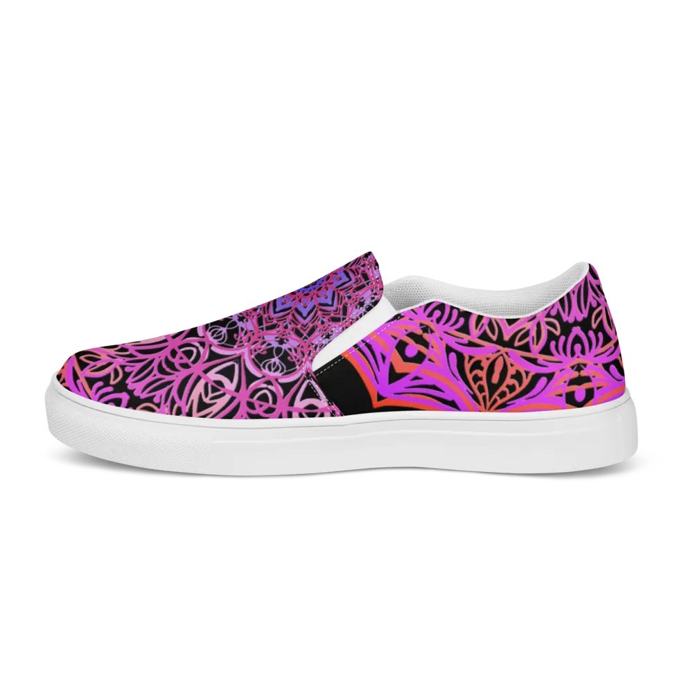 Symmetrical Serenity Mandala Canvas Shoes product image (12)