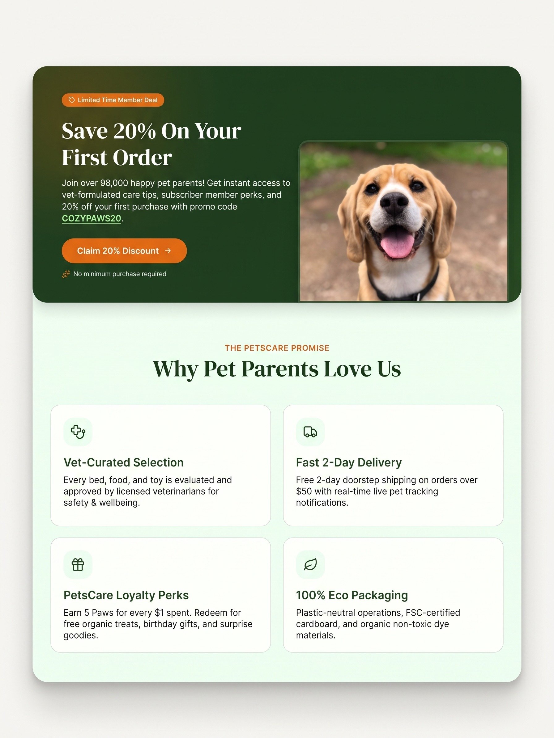 Premium Pet Store E-Commerce React Template Source Code | Tailwind CSS & Vite product image (3)