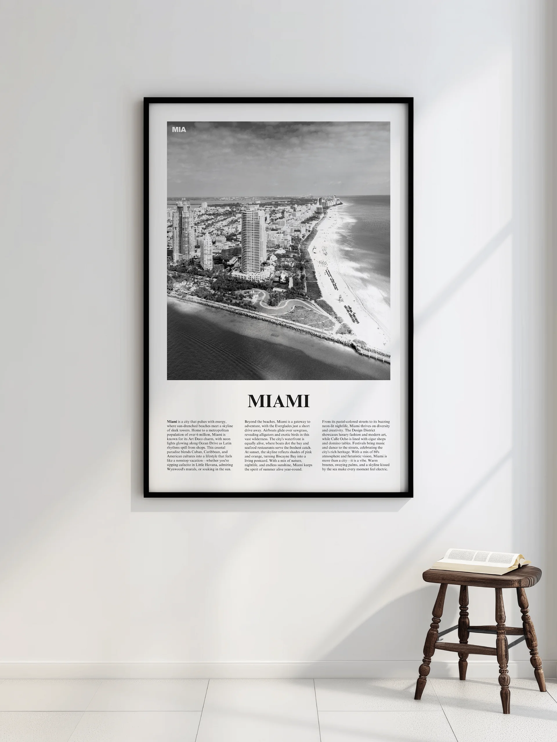 Miami 01 Newspaper Poster | Framed product image (7)