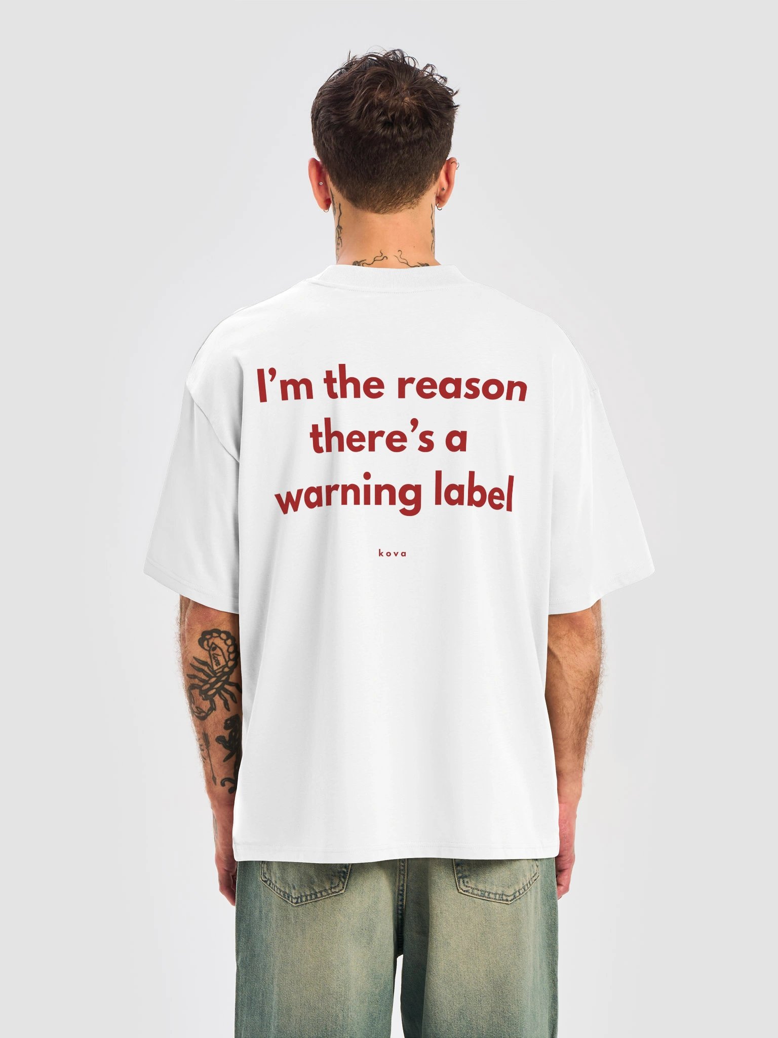 I’m the Reason There’s a Warning Label — Oversized Tee product image (2)