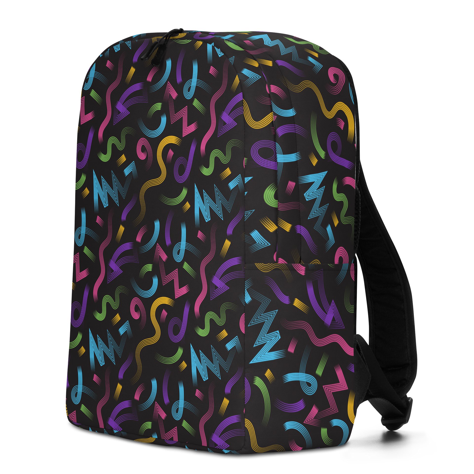 Minimalist Backpack with Bold and Colorful Vibrant Design product image (2)