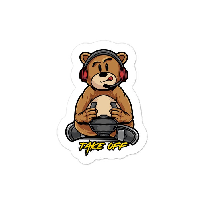 Takeoff Bear Sticker product image (2)