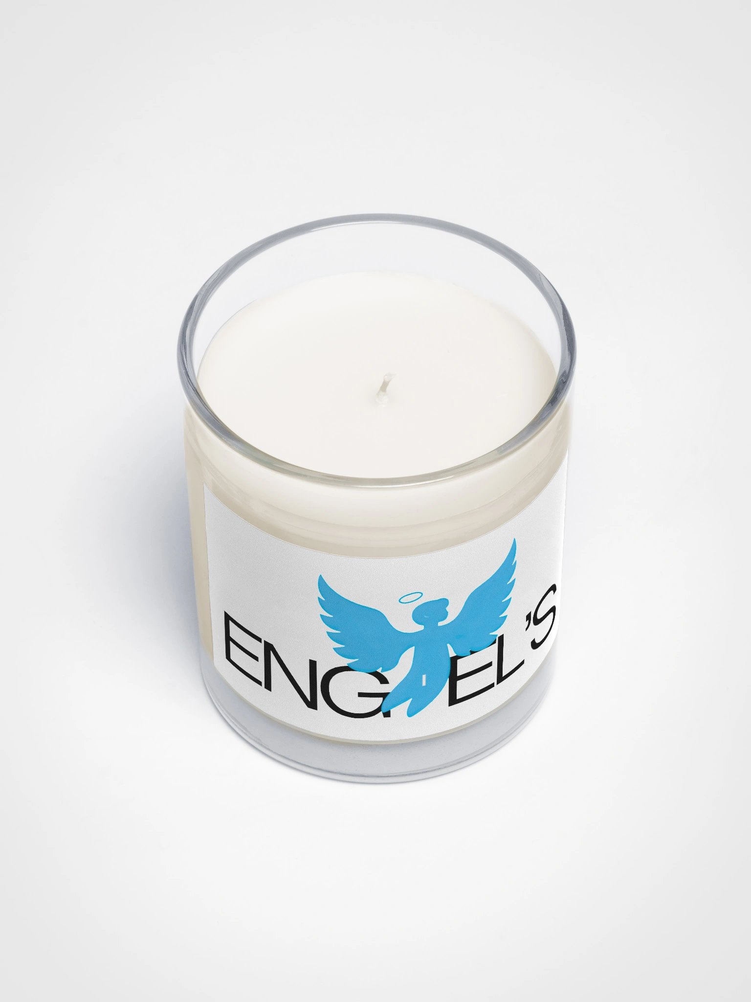 Engel Soy Wax Candle In A Clear Glass Jar product image (3)