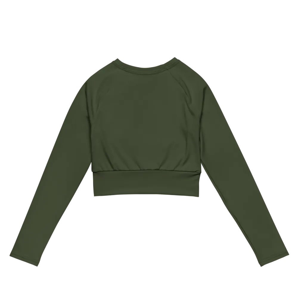 Olive Cropped Rash Guard product image (4)
