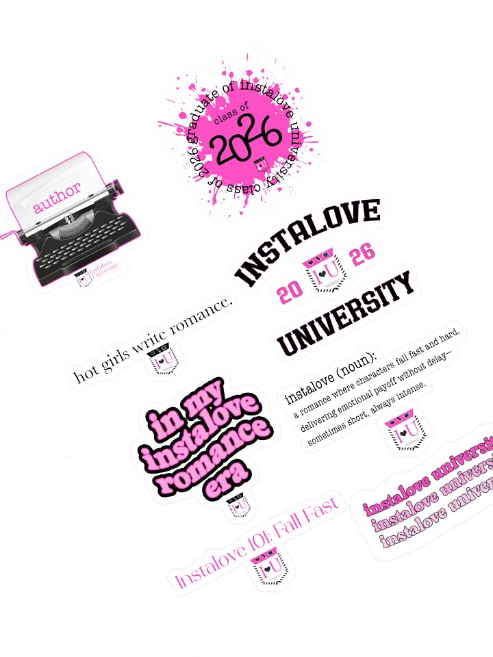 Instalove University Kiss Cut Sticker Sheet product image (1)