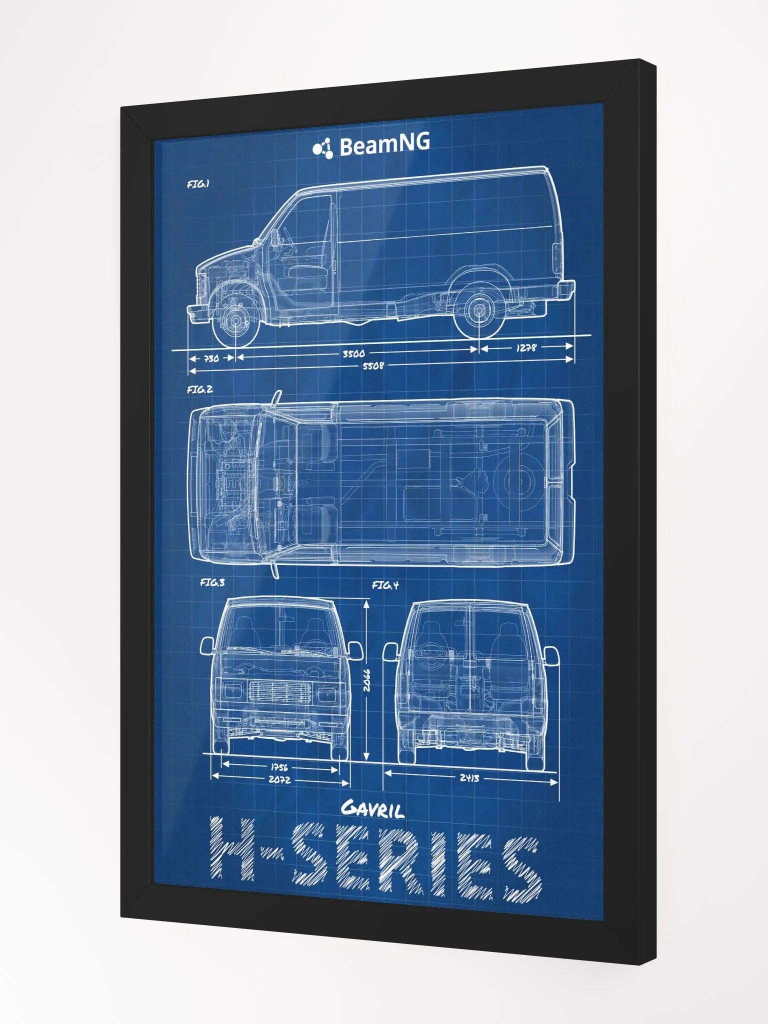 Framed Poster: Gavril H-Series Blueprint product image (3)