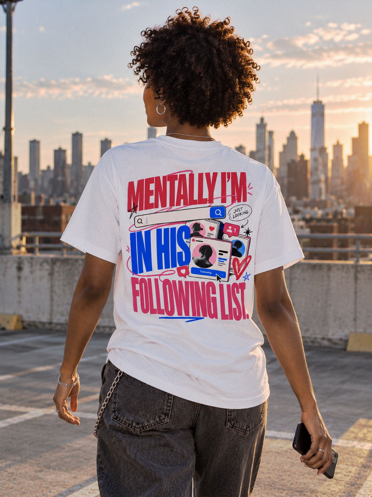 Mentally I'm in His Following List T-Shirt product image (1)