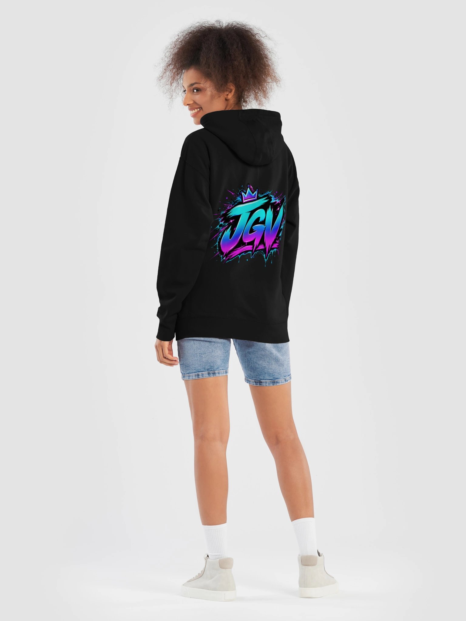 JGV Crown Streetwear Hoodie | Front & Back Design product image (16)