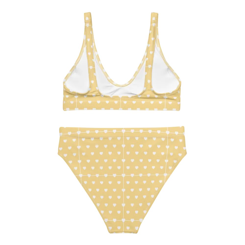 Pastel Heart Seamless Pattern High Waisted Bikini - V2 product image (2)