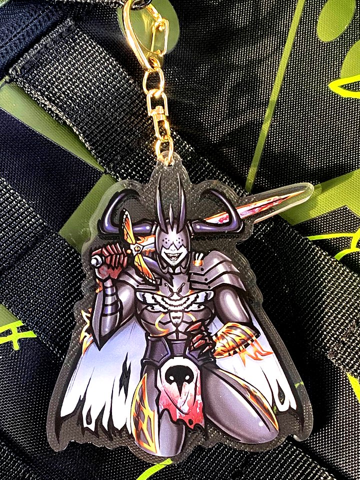 Moth Knight Acrylic Keychain product image (2)