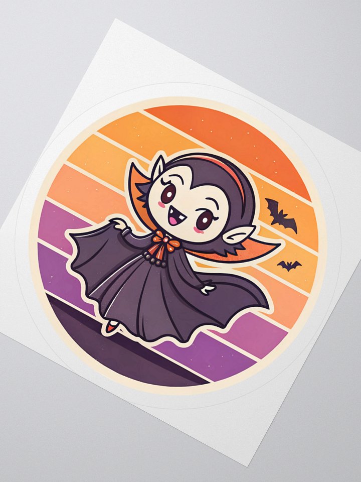 Cute Vampiress Kiss Cut Sticker product image (4)