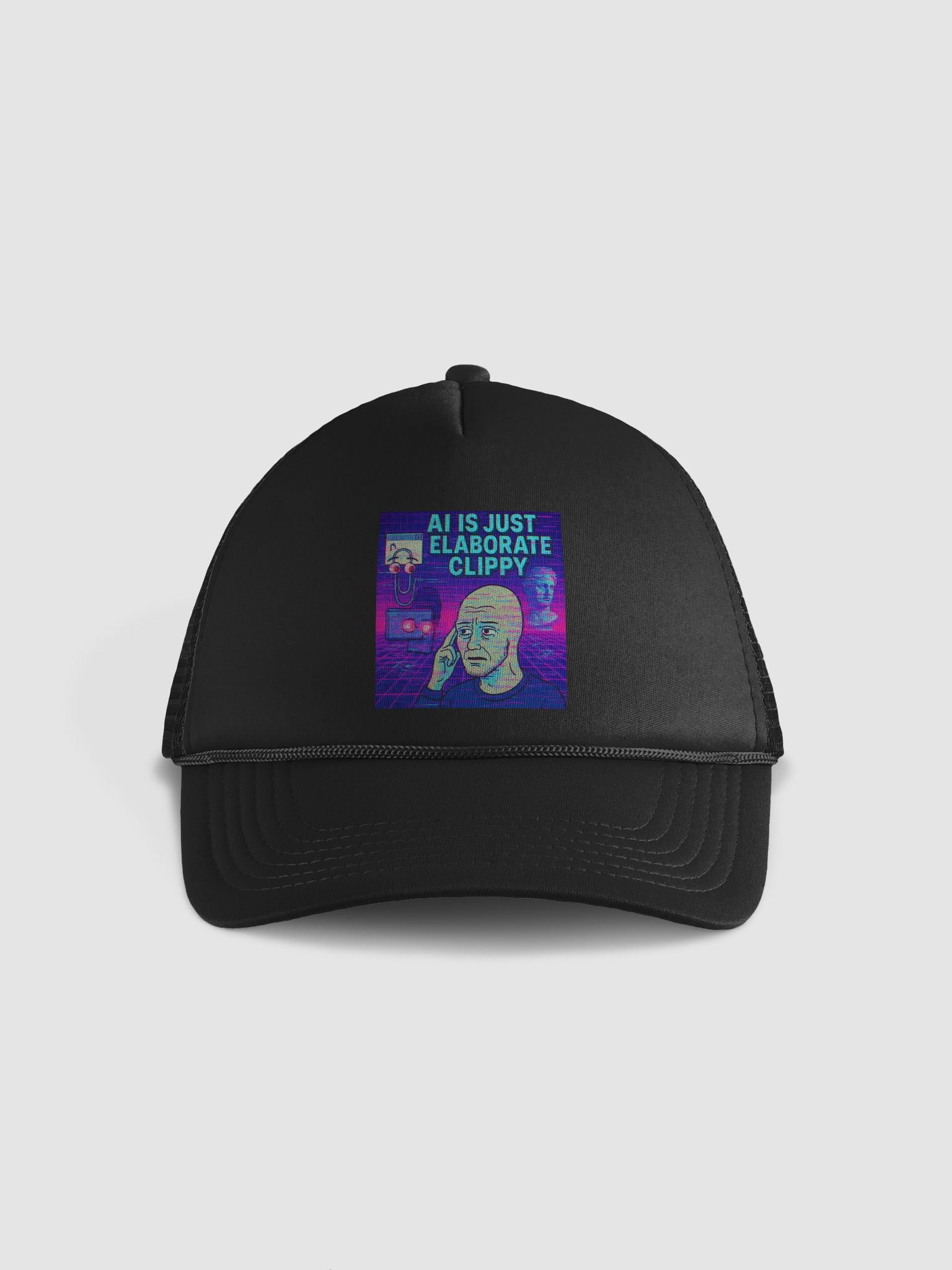 AI Contemplation Foam Trucker Hat product image (1)