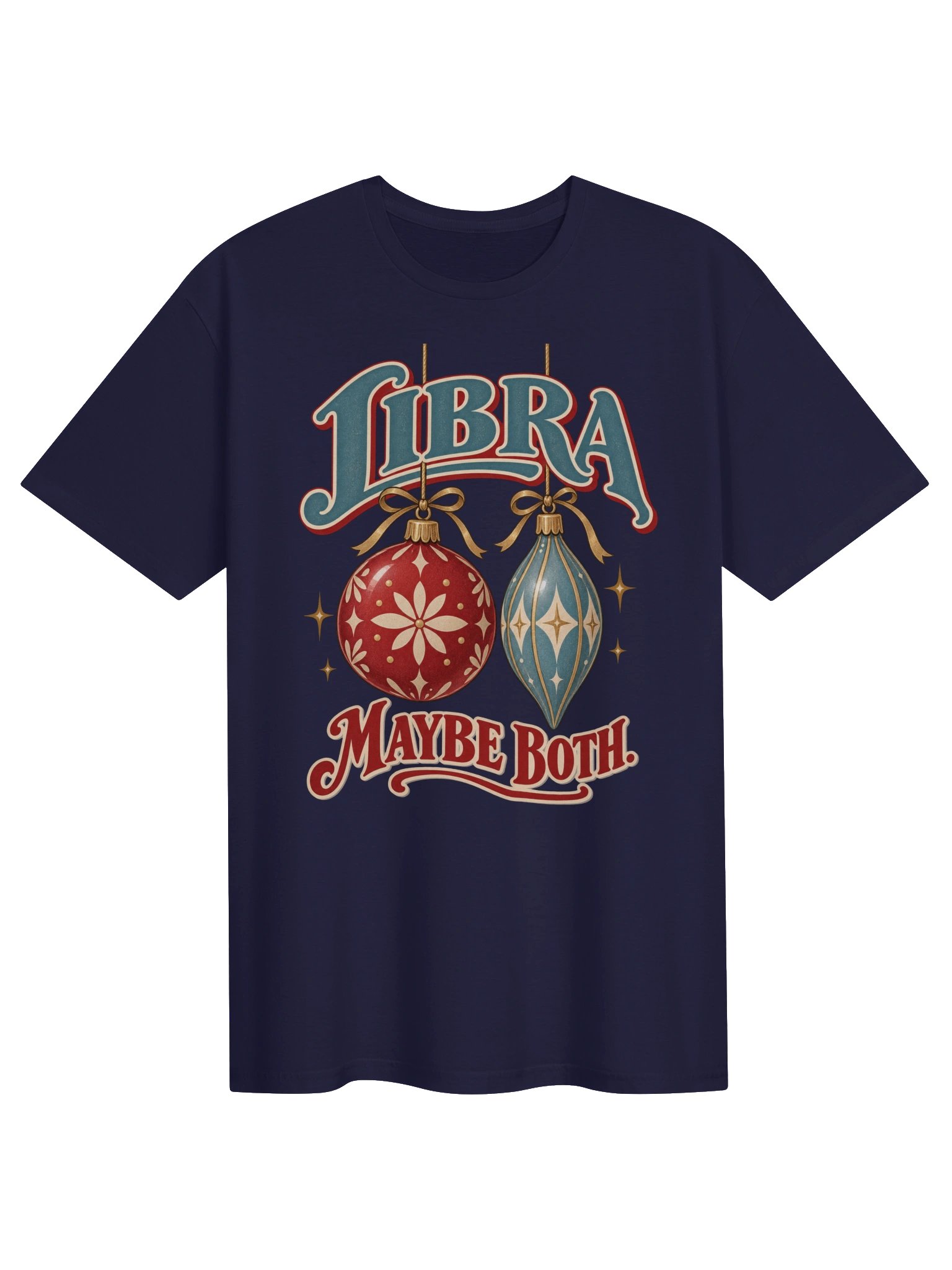Libra Maybe Both Christmas Ornament T-Shirt product image (1)