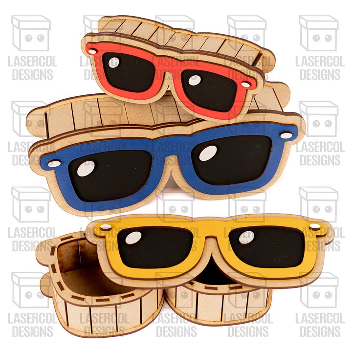 Glasses Shaped Boxes Bundle Set 1 & 2 - Laser Cut Files product image (2)