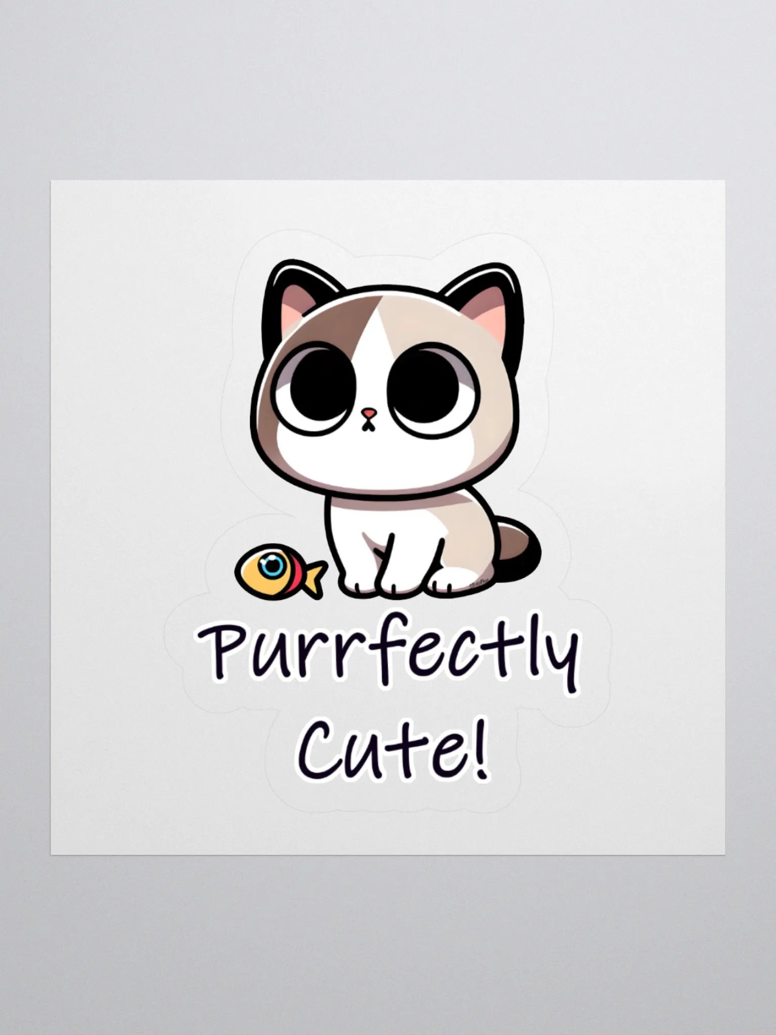 Purrfectly Cute Cat Sticker product image (2)