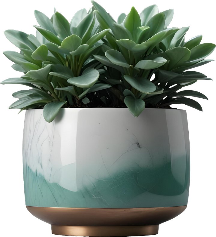 Jade Signature – Faceted Jade Planter PNG product image (1)