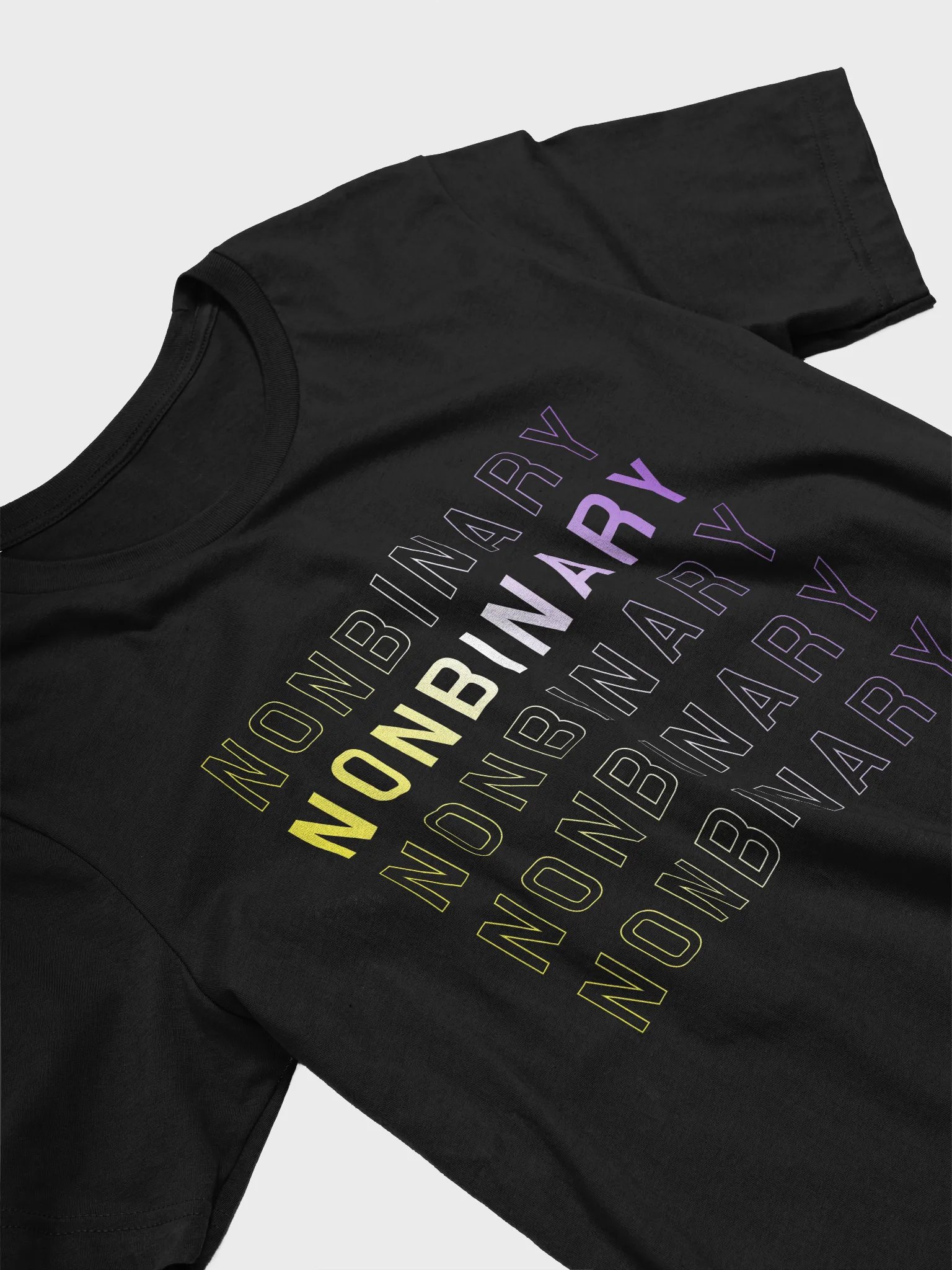 nonbinary outline t-shirt product image (3)