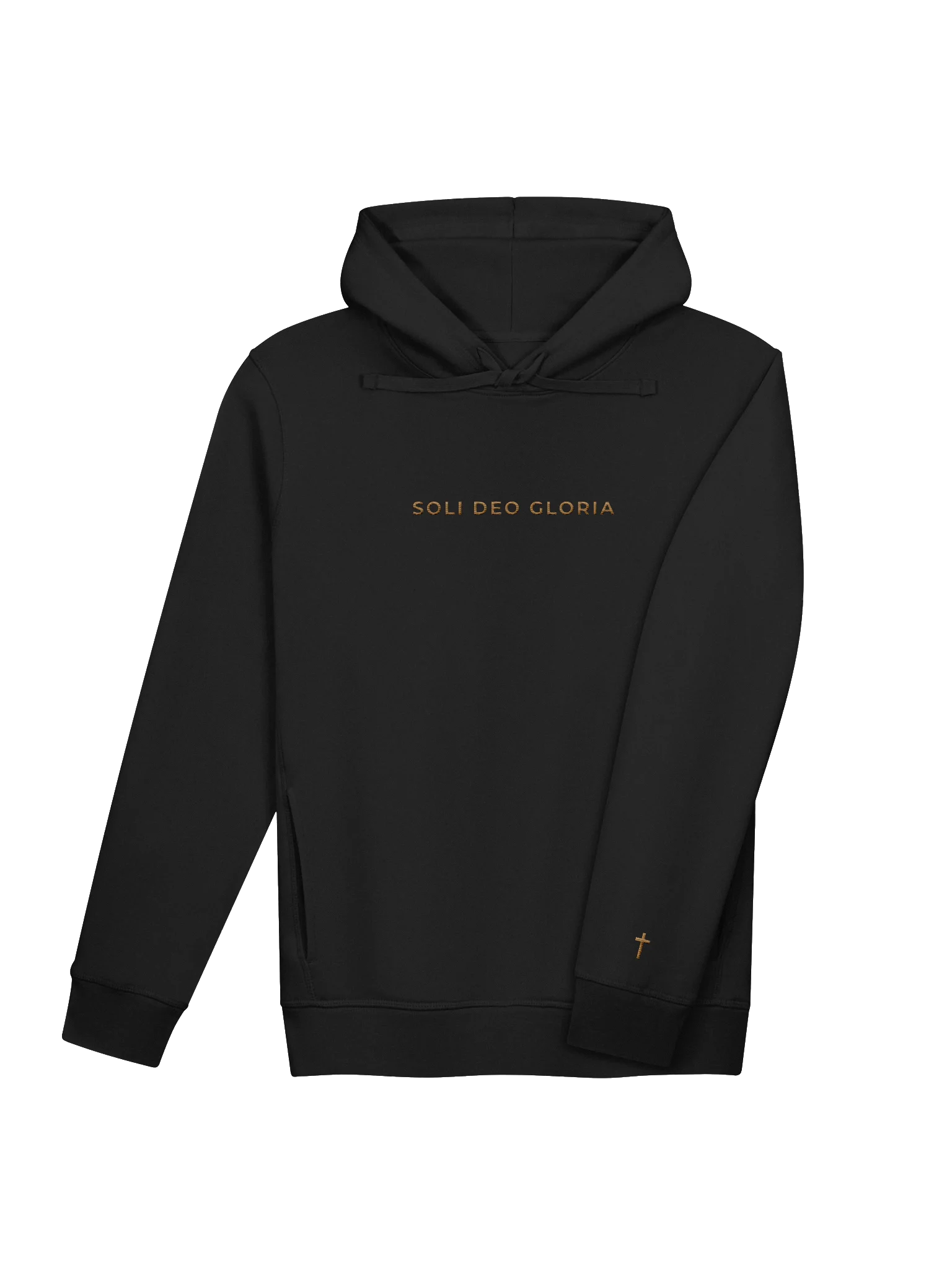 SOLI DEO GLORIA ORGANIC-BLEND SIDE-POCKET HOODIE product image (3)