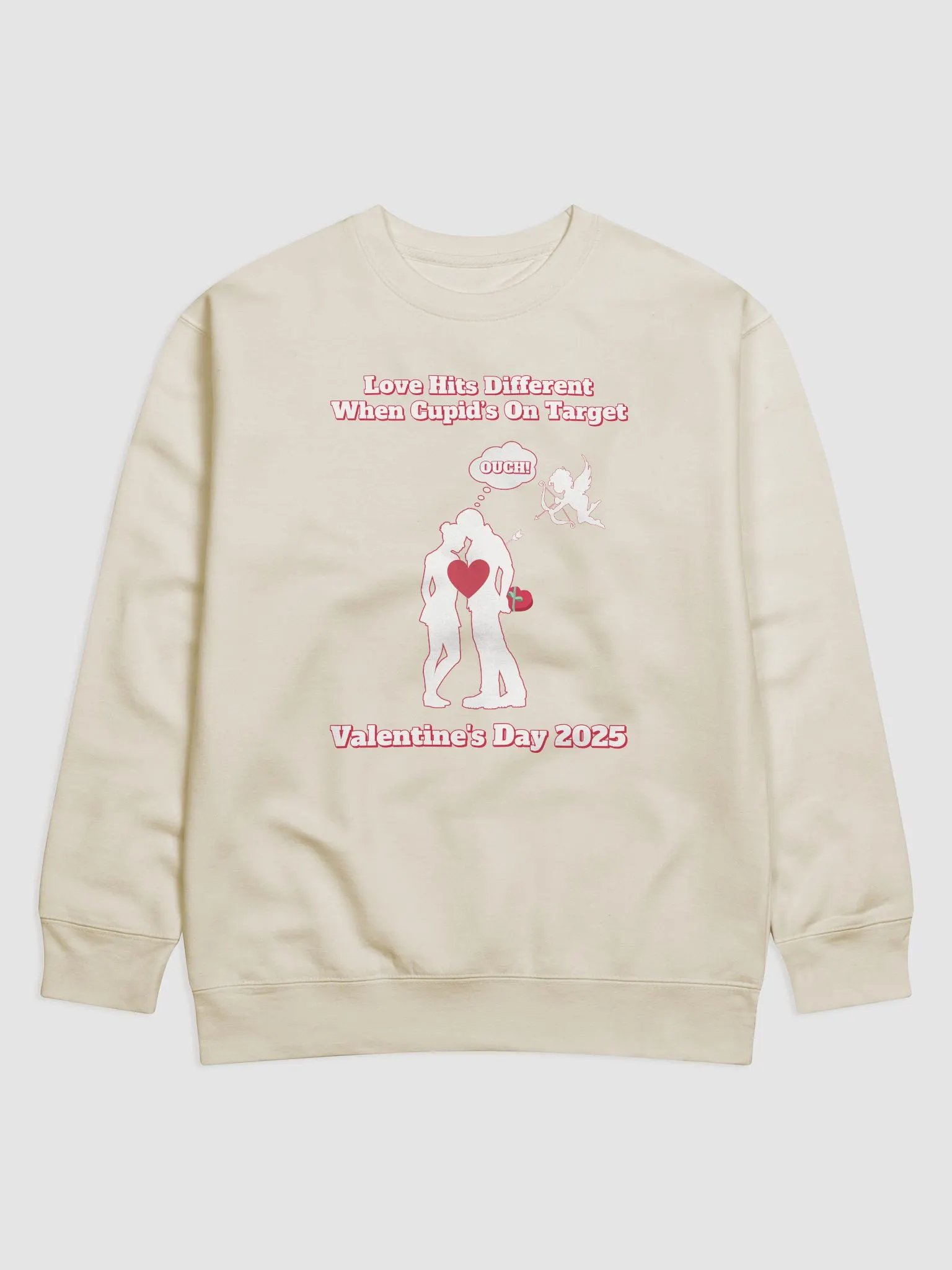 When Cupid's On Target Valentine's Day Sweatshirt product image (1)