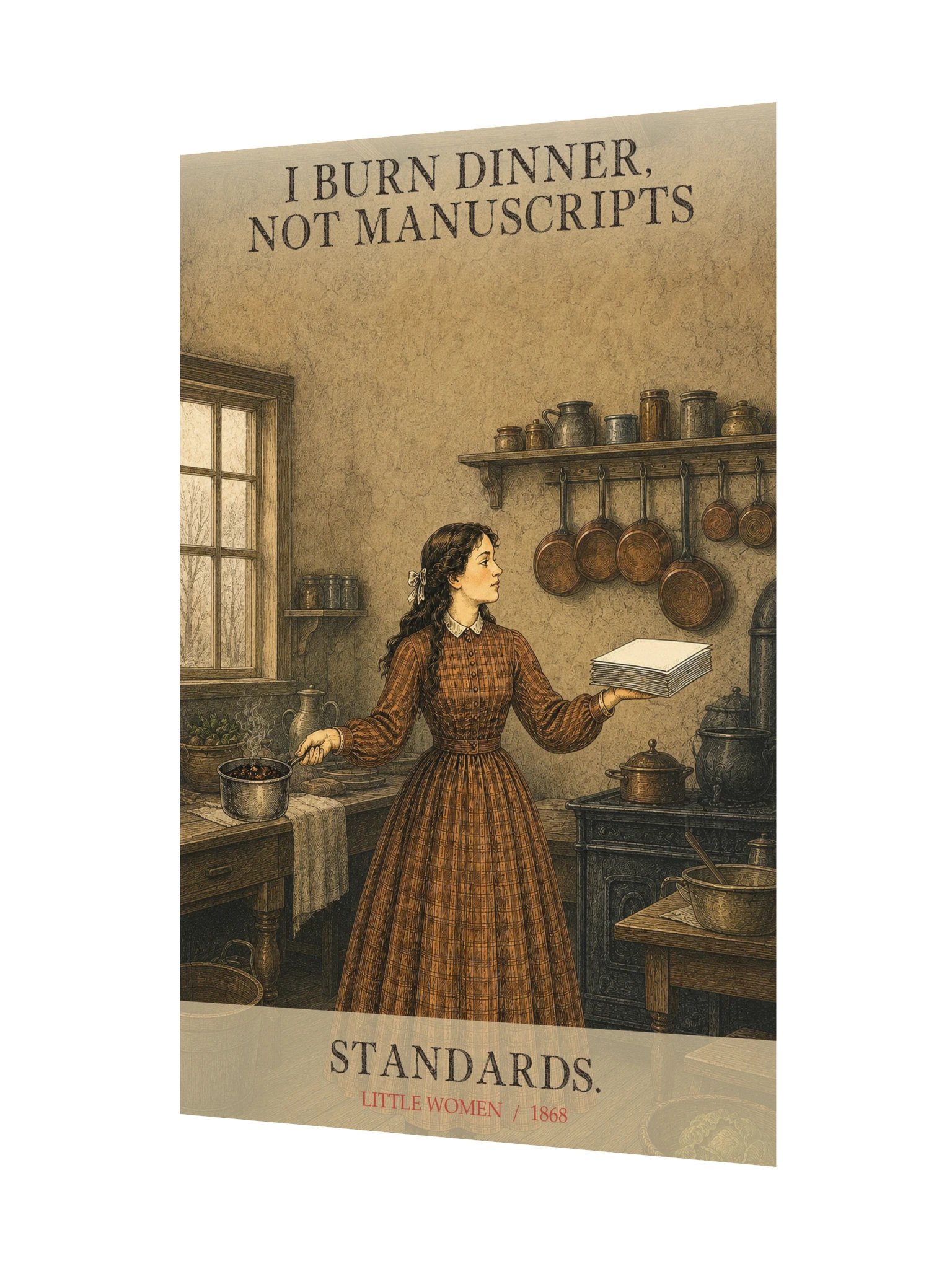 Burn Dinner Not Manuscripts -- Little Women Art Print product image (11)