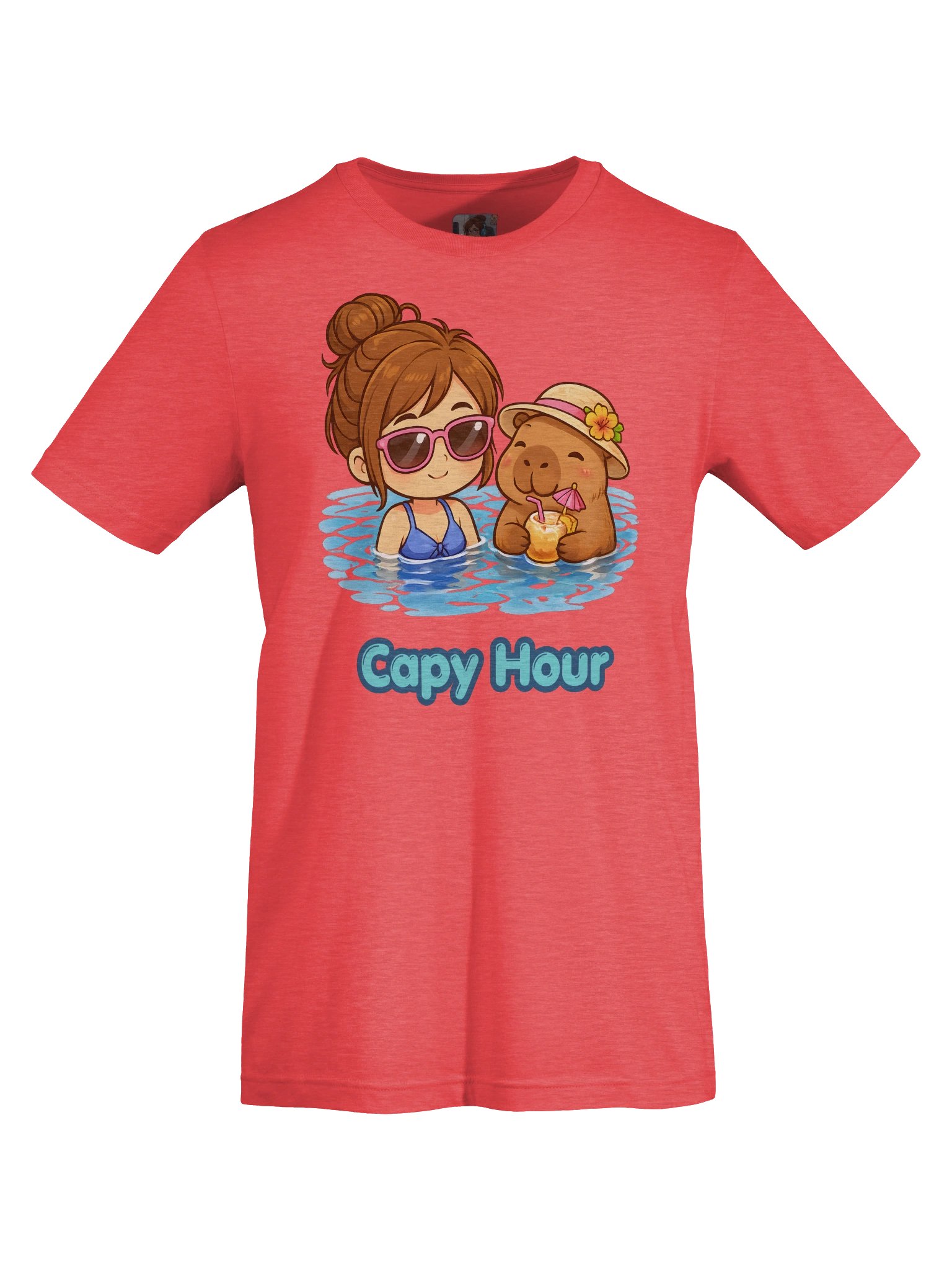 Capy & Chibi Girl Capy Hour Tee product image (7)